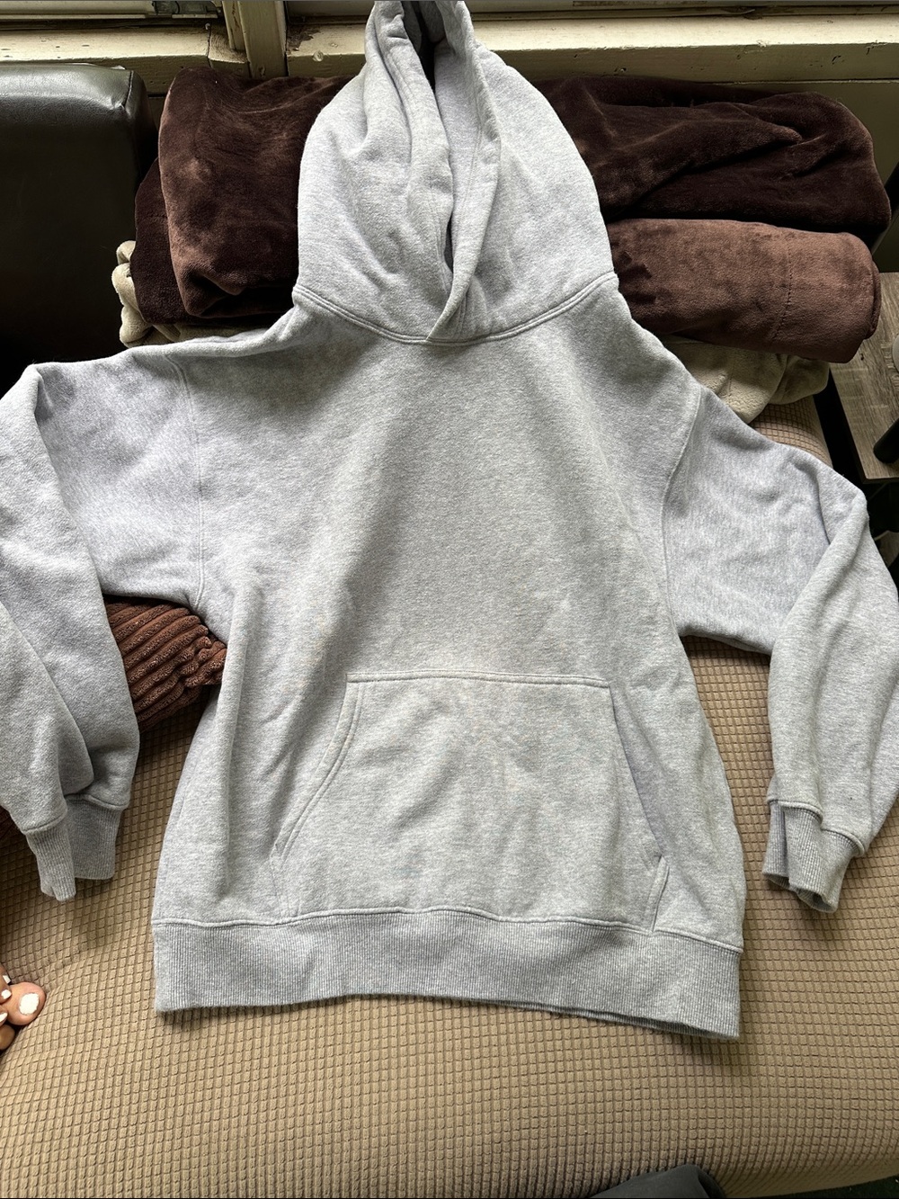 TNA Cozy Light Gray Hoodie